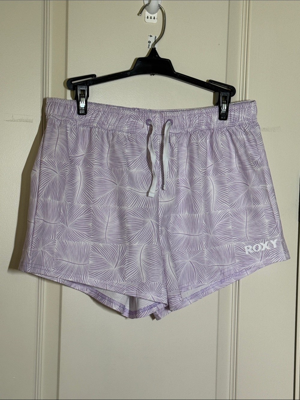 Roxy Lavender Printed Girls' Athletic Shorts